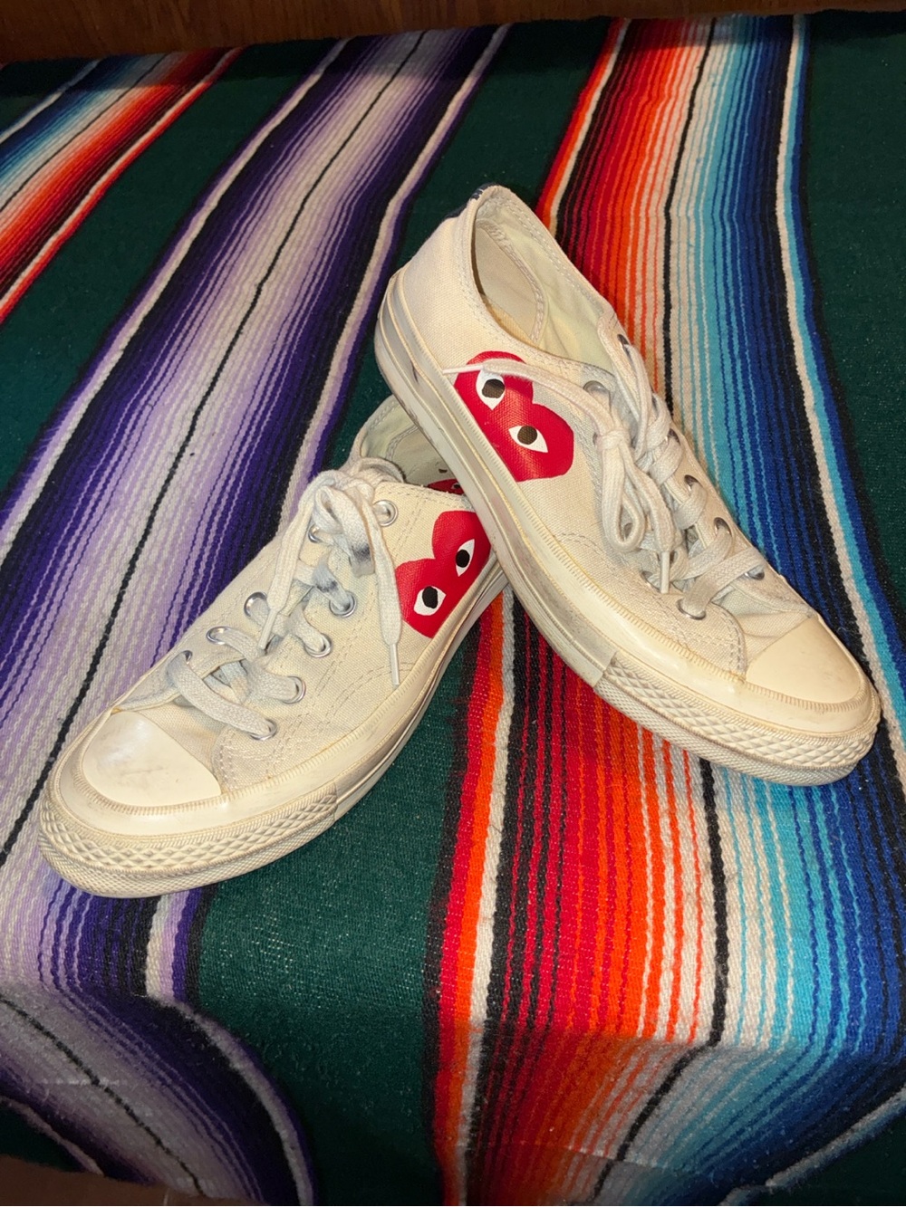 Converse x Comme des Garçons PLAY Low Top Sneakers Women’s 7